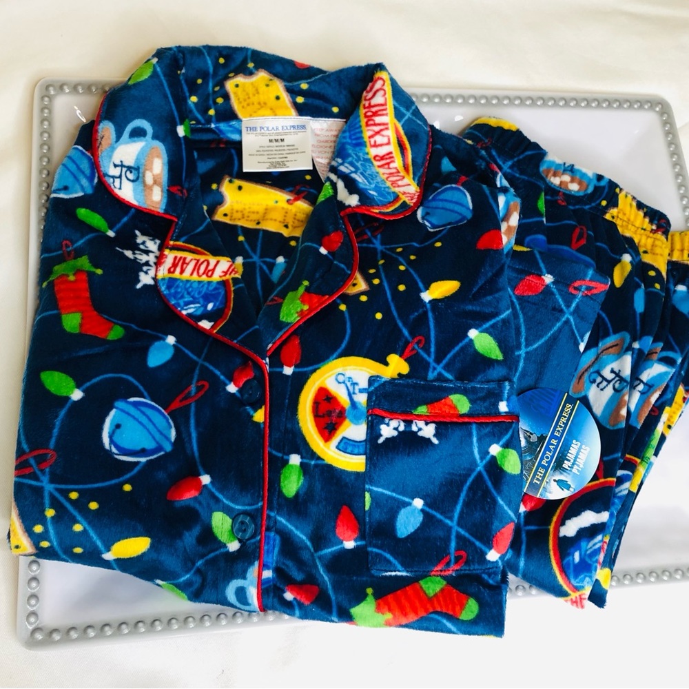 Polar Express Velour Pajama Set NWT Adult M